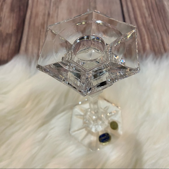 Vintage | Bohemia Crystal Candlestick Holders - Picture 4 of 7